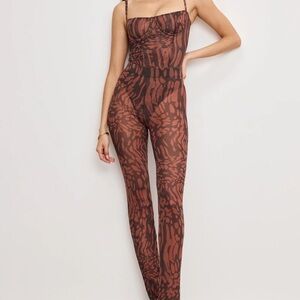 Good American MESH BUSTIER BODYSUIT